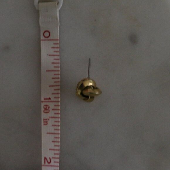 Single Love Knot Gold Plated Stud Earring - Only 1 - Picture 8 of 13